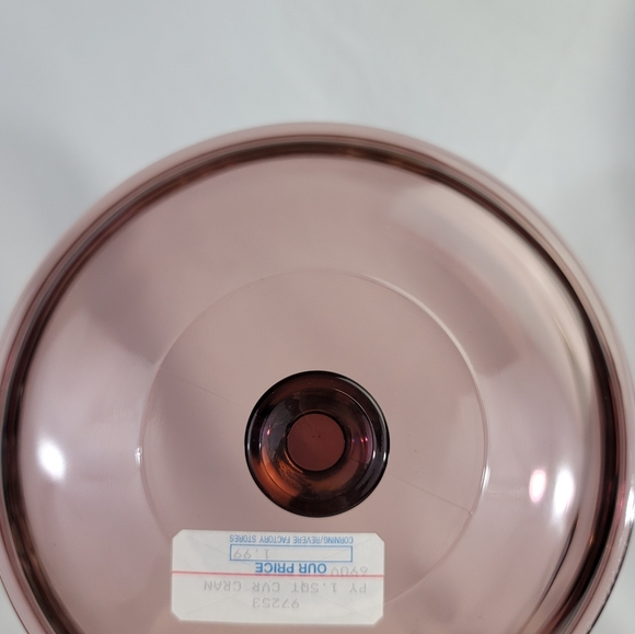 Vtg PYREX 1.5 QT Cover Cranberry - Picture 4 of 11